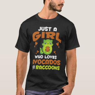 Camiseta Lixo Bonito Panda Apenas Uma Menina Que Ama Avocad