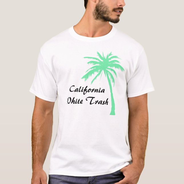 Camiseta Lixo branco de Califórnia (Frente)