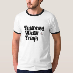 Camiseta Lixo branco Tattooed