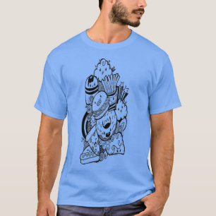 Camiseta Lixo Comida Feliz Emoji Premium