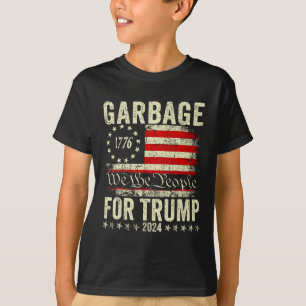 Camiseta Lixo da Eleição Trump 2024 Vote no Trump President
