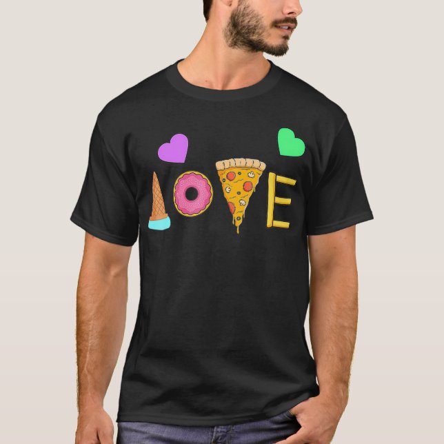 Camiseta Lixo de Comida I Funny Fast Comida Puns Engraçado (Frente)