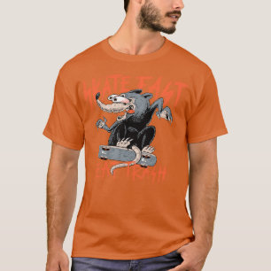 Camiseta Lixo de Comida Rápida do skate