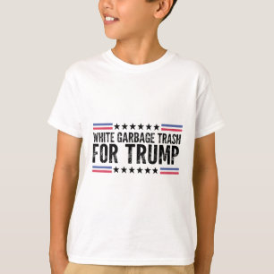 Camiseta Lixo De Garbyge Branco Para Trapo De Voto De Tremo