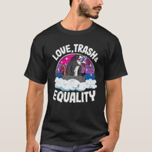Camiseta Lixo do Amor e Igualdade Ogambm Bandeira Bissexual
