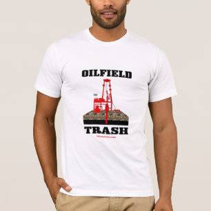 Camiseta Lixo do campo petrolífero, t-shirt do lixo do