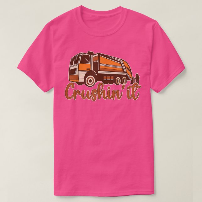 Camiseta Lixo do Coletor de Lixo (Frente do Design)