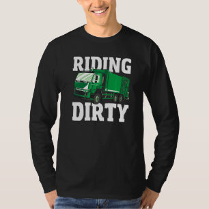 Camiseta Lixo do Dia do Lixo Despejar Driver Andando Lixo S