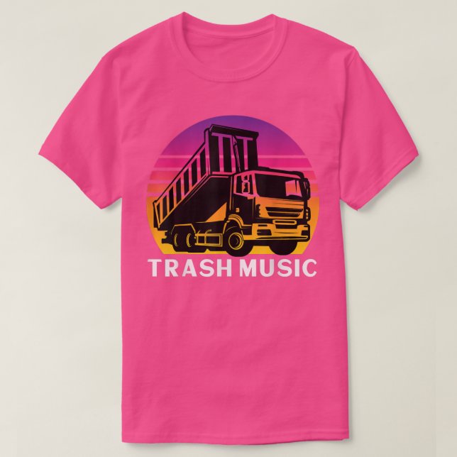 Camiseta Lixo Musical Estilo Vintage 80s (Frente do Design)