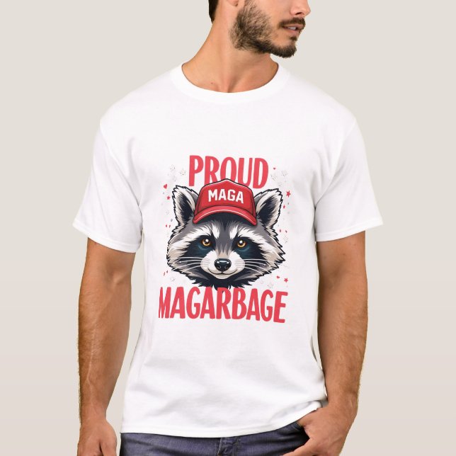 Camiseta Lixo Orgulhoso De MAGA Para Eleição Do Apoiador De (Frente)