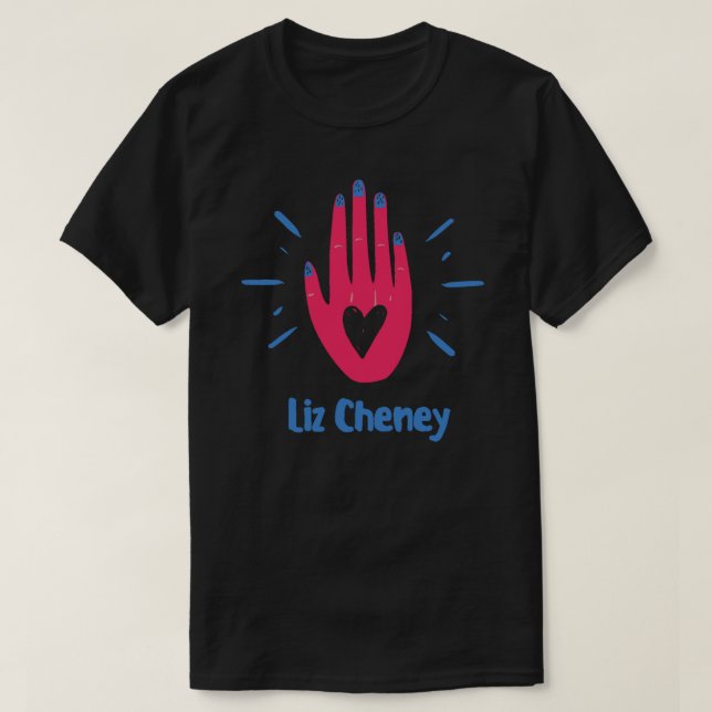 Camiseta Liz Cheney Love &amp; Respeite T-Shirt Clássico (Frente do Design)