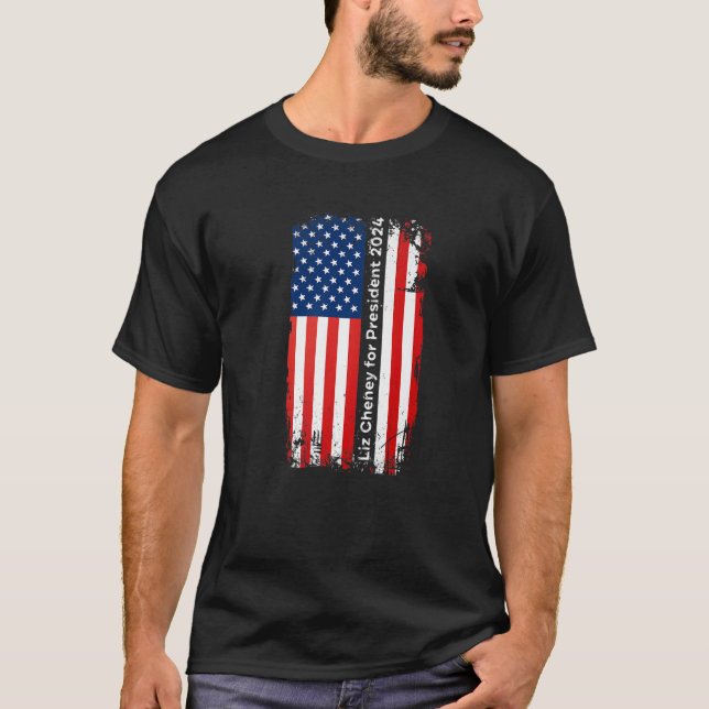 Camiseta Liz Cheney Para A Eleição Do Presidente 2024 GOP V (Frente)