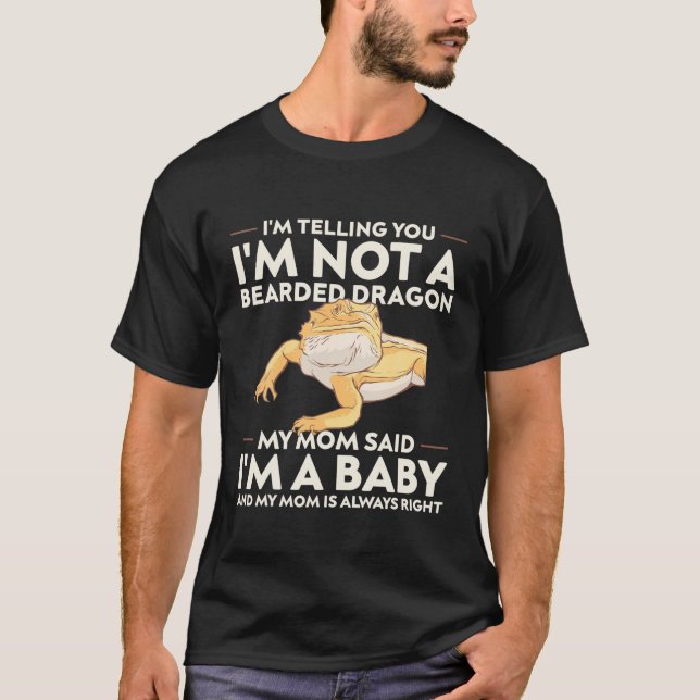Camiseta Lizard Bearded Dragon Gift Para Homens, Mulheres E (Frente)