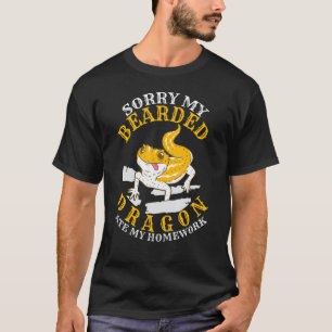 Camiseta Lizard Desculpe Meu Dragão Carinhoso Comi Minha Ca