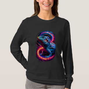 Camiseta Lizard Galaxy Reptile Exotic Iguana Beared Dragon