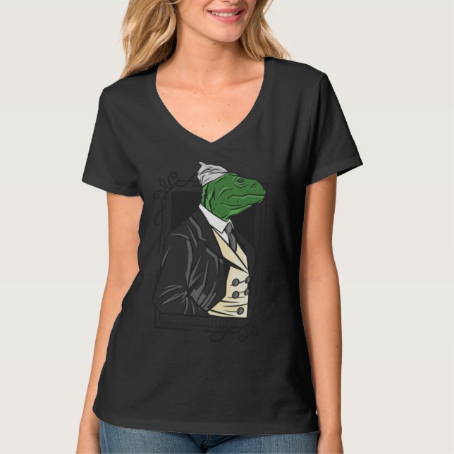 Camiseta lizard handsome portrait (Frente)