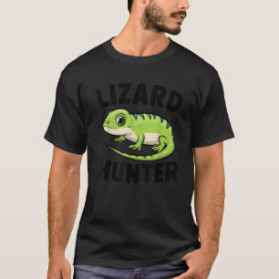 Camiseta Lizard Hunter Encantado Gecko Boys Meninas Criança