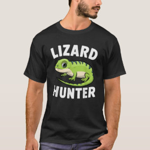 Camiseta Lizard Hunter Funny Cute Gecko Boys Meninas