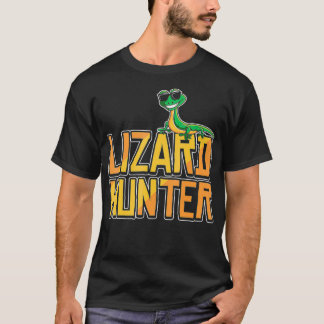 Camiseta Lizard Hunter Funny Gecko Reptile Dono de Crianças