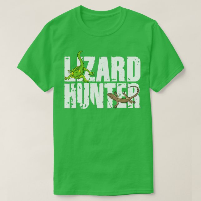 Camiseta Lizard Hunter Lizzy Summoner Gecko Echsenfan Lizar (Frente do Design)