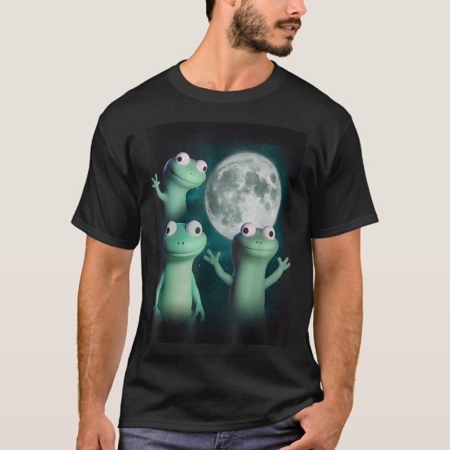 Camiseta Lizard Lizard Engraçado Lizard Moon Me Traindo (Frente)