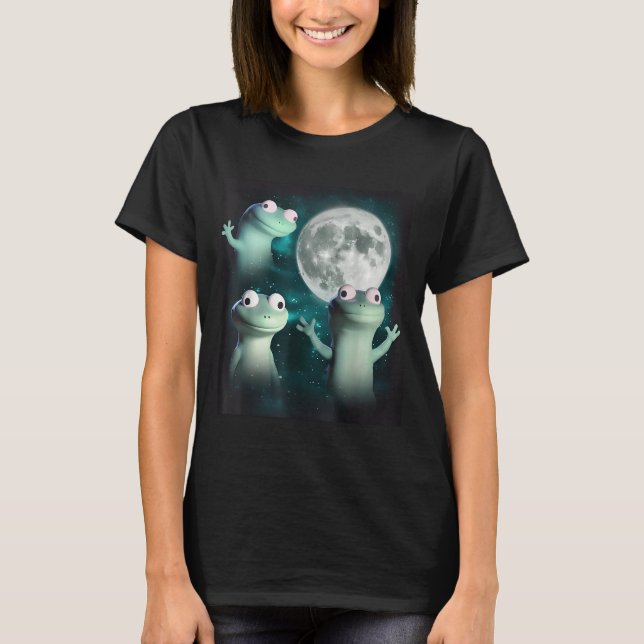 Camiseta Lizard Lizard Engraçado Lizard Moon Me Traindo (Frente)