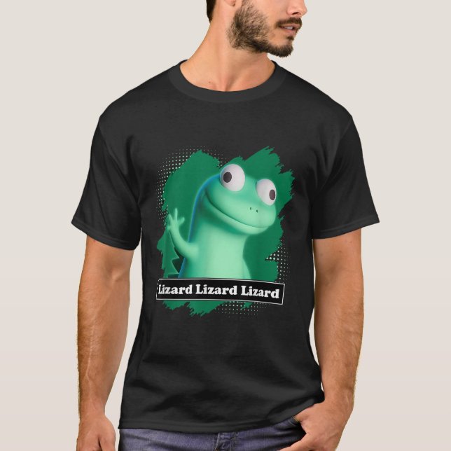 Camiseta Lizard Lizard Lizard Elio Meme Engraçado Design T- (Frente)