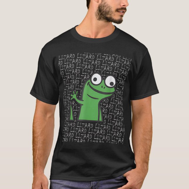 Camiseta Lizard Lizard Lizard Funny Weirdcore Animal Meme G (Frente)