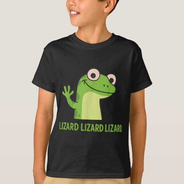 Camiseta Lizard Lizard Lizard Funny Weirdcore Animal Meme G (Frente)