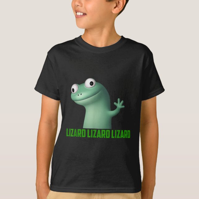 Camiseta Lizard Meme Lizard Lizard - Gráfico Engraçado (Frente)