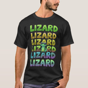 Camiseta Lizard Meme Vibes Gráfico de animais curiosos
