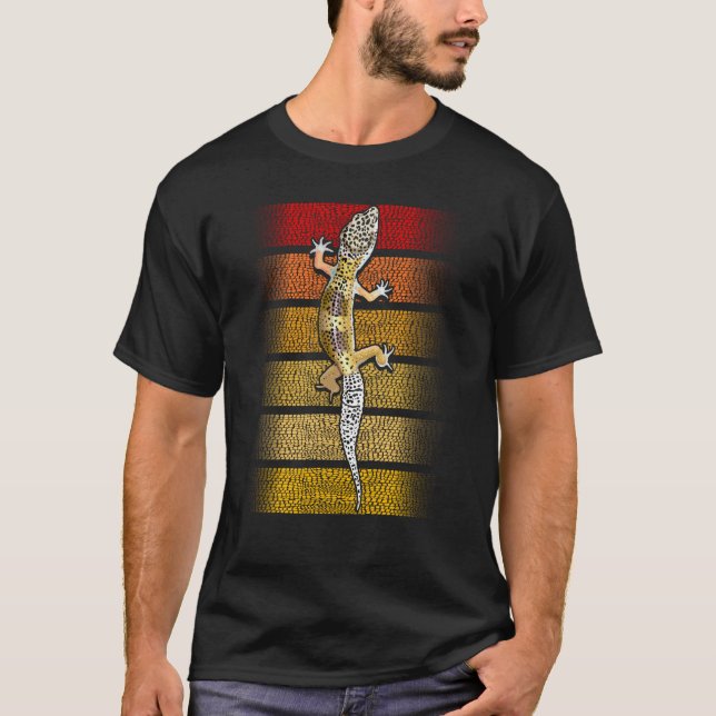 Camiseta Lizard Reptile Gecko Animal Leopard (Frente)