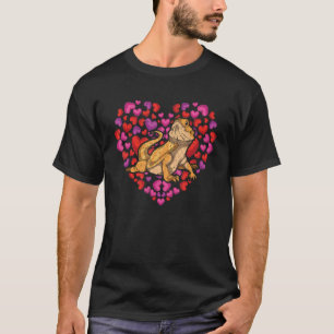 Camiseta Lizard Reptile Keeper Dragão com barba cardíaca