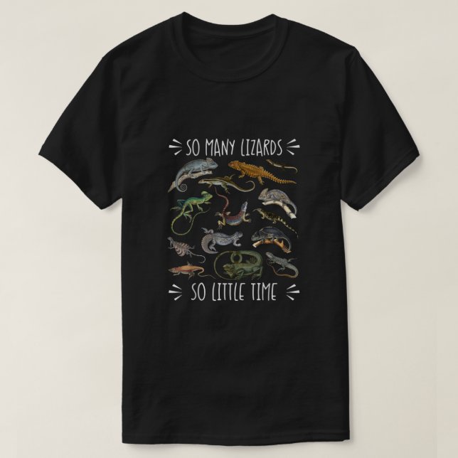 Camiseta Lizard Tshirt, Reptile Shirt, Lizard Lover Gift, L (Frente do Design)