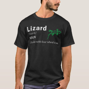 Camiseta Lizard Um Cobra Com Um Lagarto De Quatro Rodas