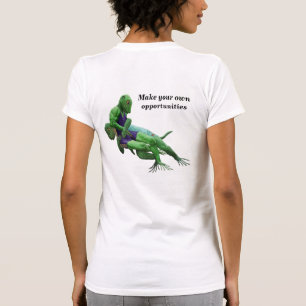 Camiseta Lizard Warrior Luta Sport Fantasy Art Shirt