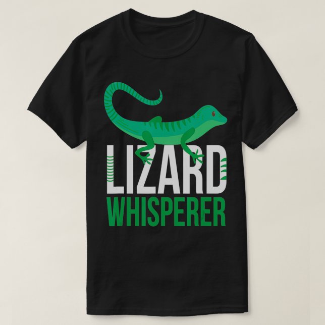 Camiseta Lizard Whisperer I Engraçado Terrarium Reptiles Ge (Frente do Design)
