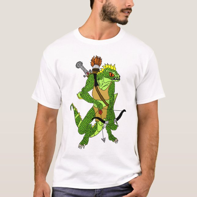 Camiseta Lizardman T-Shirt Zangado (Frente)