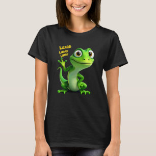 Camiseta Lizardo Lizardo Lizardo Meme Animal W Esquisito Di