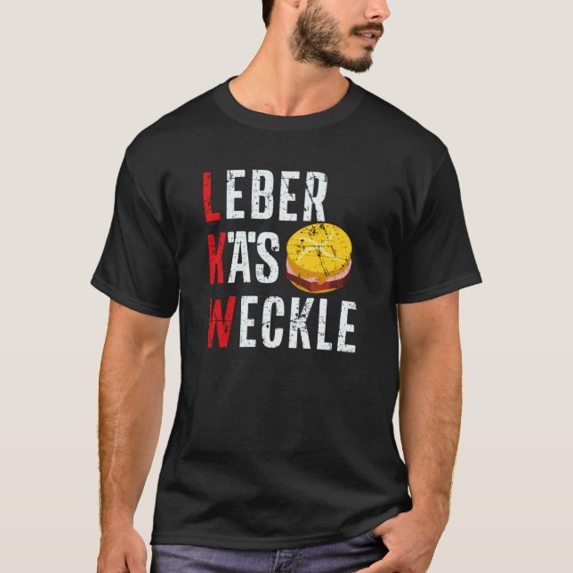 Camiseta LKW Leberkäse Weckle Sandwich German Bavarian Bun  (Frente)