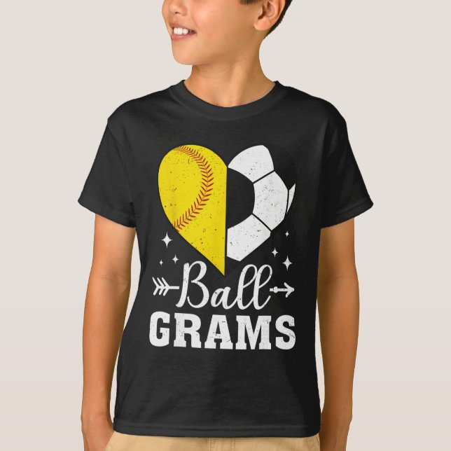 Camiseta Ll Grams Funny Softll Soccer Grams  (Frente)