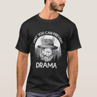 Camiseta Llama acampando apenas você pode evitar o presente