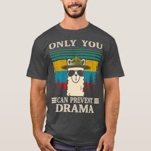 Camiseta Llama acampando apenas você pode evitar presentes