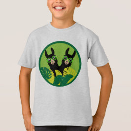 Camiseta Llama Alpaca Twin Boy Brothers