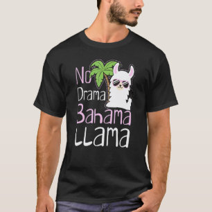 Camiseta Llama Bahamas Lembrança Viagem Férias Bandeira Bah