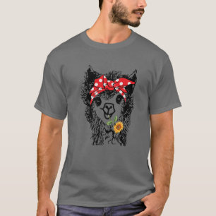 Camiseta Llama Bandana - Alpaca Llama Animal Graphi