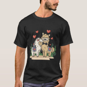 Camiseta Llama Bride E Casal De Arte De Casamento