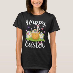 Camiseta Llama Caça ao Ovo de Páscoa Floral Llama Domingo d