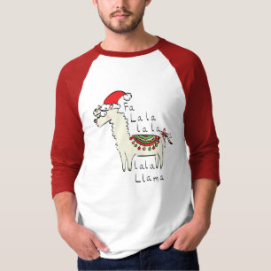Camiseta Llama Christmas Kids é engraçado