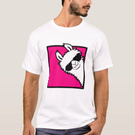 Camiseta Llama Cool Peeking Sunglasses Furry Alpaca Fun